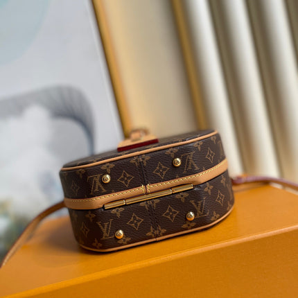 LV 25S MINI BOITE CHAPEAU 17 IN BROWN MONOGRAM COATED CALFSKIN