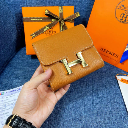 HM CONSTANCE 12 HONEY CALFSKIN GOLD HARDWARE
