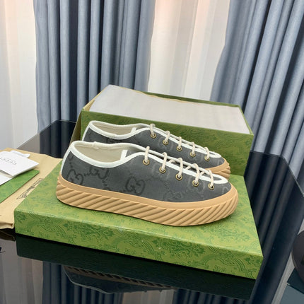 GG UNIQUE SNEAKER THICK-SOLE LEAD CANVAS