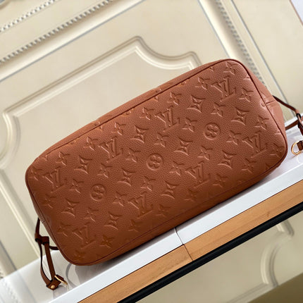 NEVERFULL MM 32 BROWN MONOGRAM EMPREINTE LEATHER