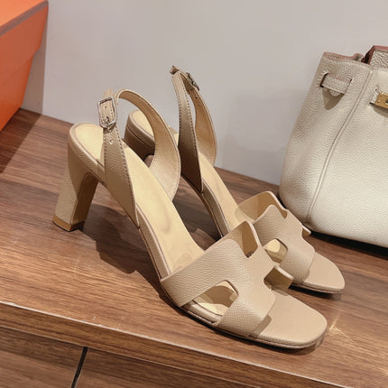 HOLY 75 SANDAL IN BISQUE BEIGE GRAINED CALFSKIN