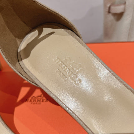 PREMIERE 70 SANDAL IN SAND BROWN CALFSKIN