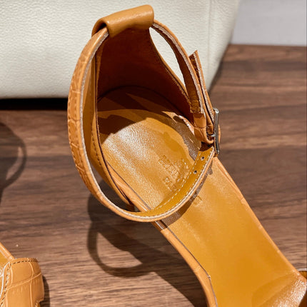 PREMIERE 105 SANDAL IN PEANUT BROWN CALFSKIN
