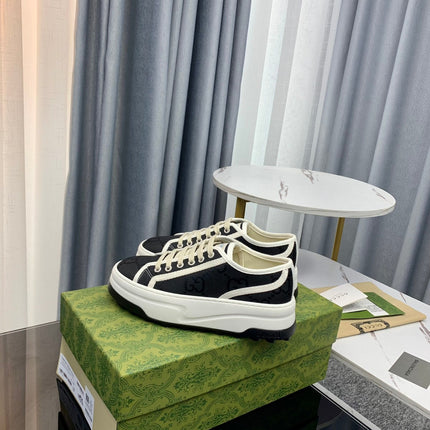 GG SNEAKER FLATFORM BLACK CANVAS