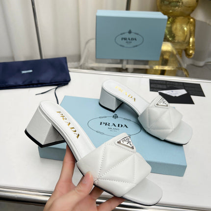 PRA EMBROIDERED SANDALS 45 WHITE LAMBSKIN