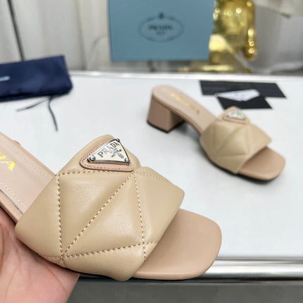 PRA EMBROIDERED SANDALS 45 BEIGE LAMBSKIN