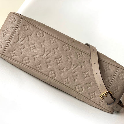 LV 25S TRIANON MM BAG 36 IN WARM TAUPE CALFSKIN GOLD HARDWARE