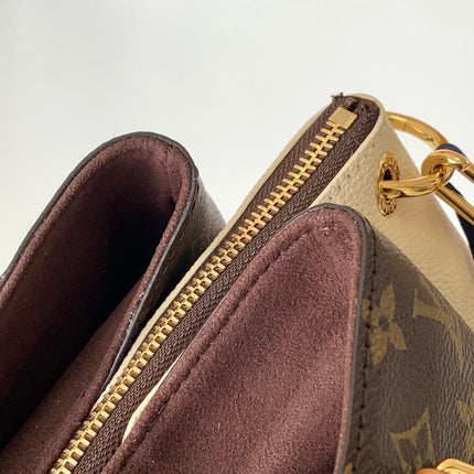 LV 25S OPÉRA MEDIUM BAG 36 IN BROWN AND CREAM MONOGRAM CALFSKIN GOLD HARDWARE