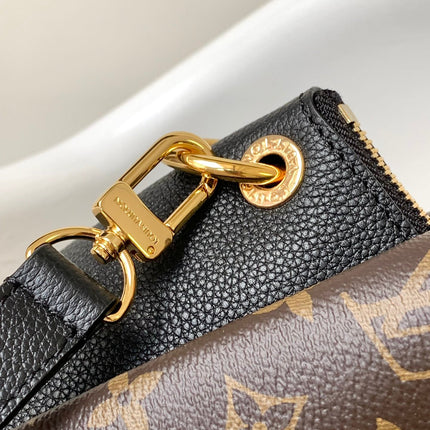 LV 25S OPÉRA MEDIUM BAG 36 IN BROWN AND BLACK MONOGRAM CALFSKIN GOLD HARDWARE