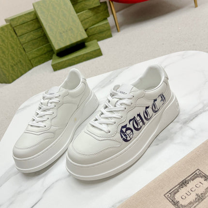 GG TRAINER WHITE CALFSKIN