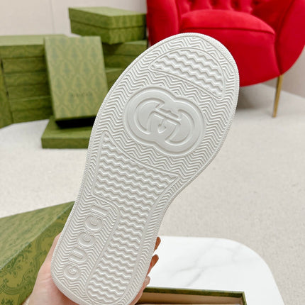 GG TRAINER WHITE CALFSKIN