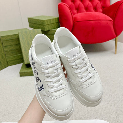 GG TRAINER WHITE CALFSKIN