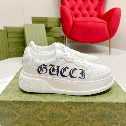 GG TRAINER WHITE CALFSKIN