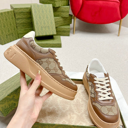GG TRAINER CARAMEL CALFSKIN