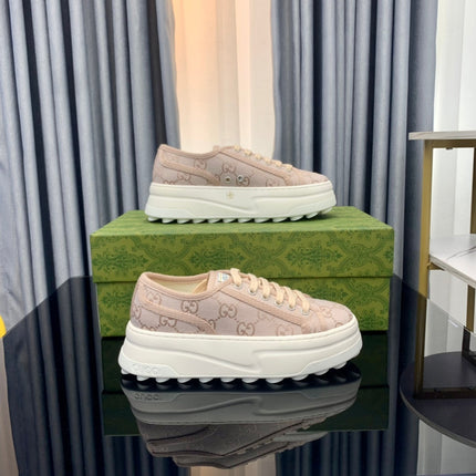 GG SNEAKER FLATFORM PASTEL PINK CANVAS