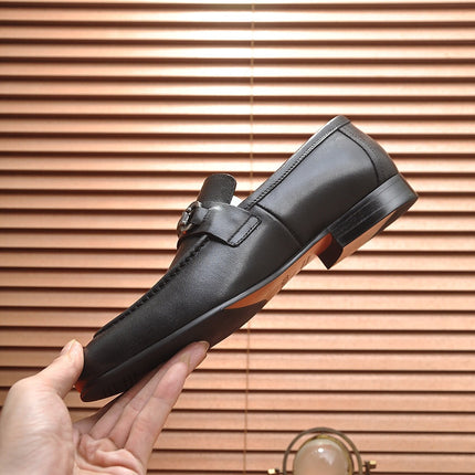 HM HORSEBIT LOAFER BLACK CALFSKIN