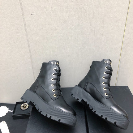 MARTIN SHORT BOOTS BLACK LAMBSKIN