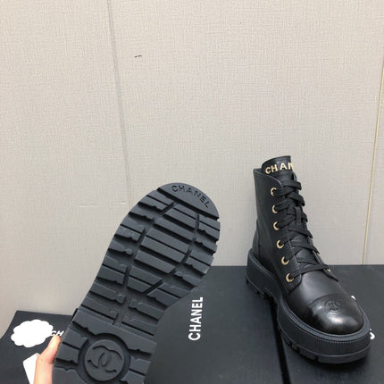 MARTIN SHORT BOOTS BLACK LAMBSKIN