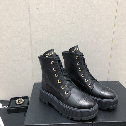 MARTIN SHORT BOOTS BLACK LAMBSKIN