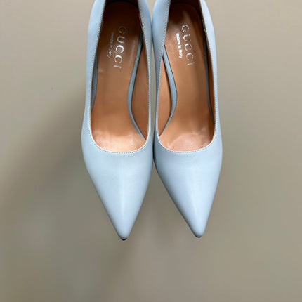 GG 105 BASIC HIGH HEEL PASTEL BLUE LAMBSKIN