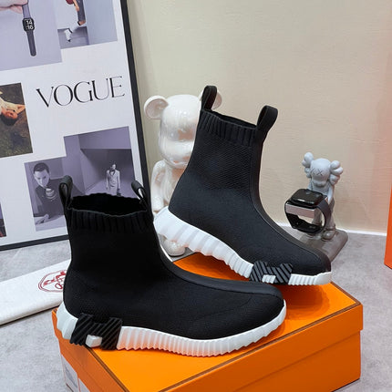 H FUN CLASSIC SNEAKER STYLISH BLACK FABRIC