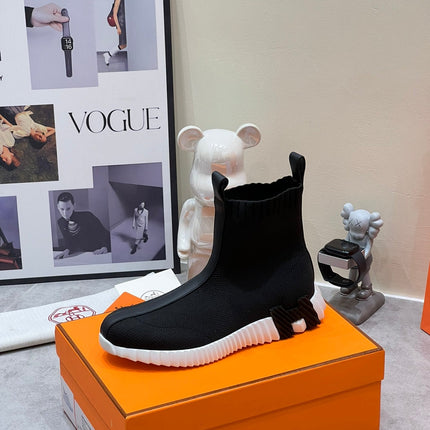 H FUN CLASSIC SNEAKER STYLISH BLACK FABRIC