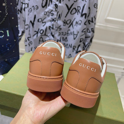 GG ACE GG SUPREME TRAINER TAWNY CALFSKIN