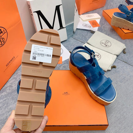 HAVANE 30 SANDAL IN CLASSIC BLUE SUEDE