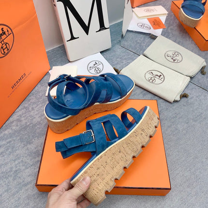 HAVANE 30 SANDAL IN CLASSIC BLUE SUEDE