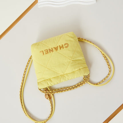 CC CLASSIC MINI 20 BAG IN YELLOW CORN CANVAS