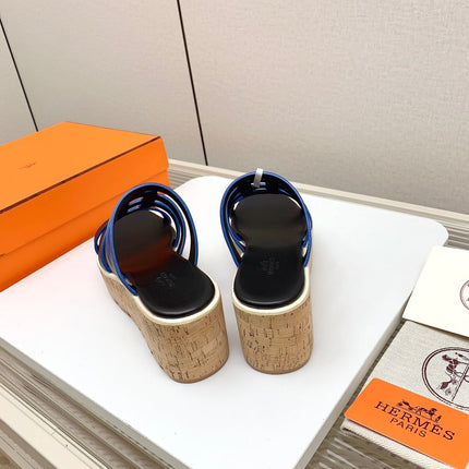 ISABELLA 30 SANDAL IN BLACK CALFSKIN