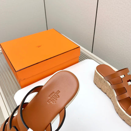 ISABELLA 30 SANDAL IN BRONZE BROWN CALFSKIN