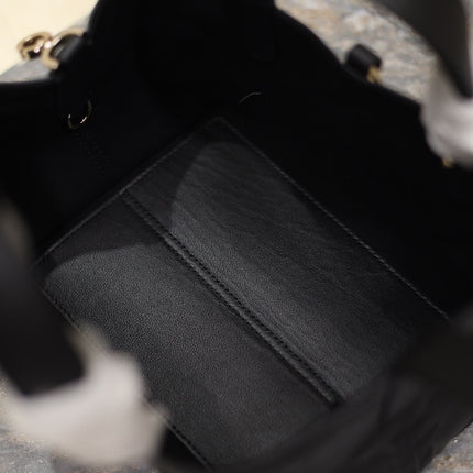 MINI TOUJOURS BAG 23 IN BLACK CANNAGE GRAPHIC CALFSKIN