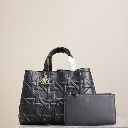 MEDIUM 37 TOUJOURS BAG IN BLACK CANNAGE GRAPHIC LAMBSKIN