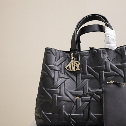 MEDIUM 37 TOUJOURS BAG IN BLACK CANNAGE GRAPHIC LAMBSKIN