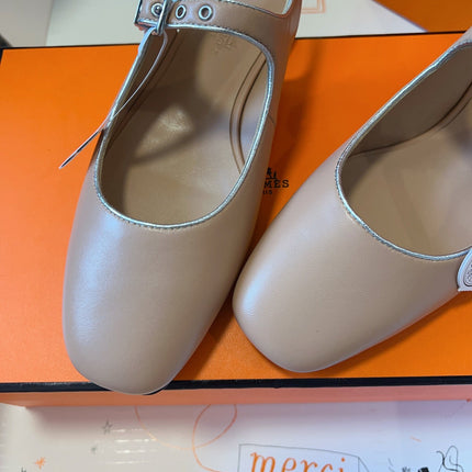 KLEO SLINGBACK IN CREPE PINK CALFSKIN