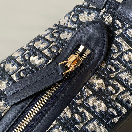 LARGE D-JOURNEY SHOULDER BAG 33 IN BLACK MONOGRAM OBLIQUE JACQUARD