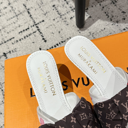 LV CHERRY HIGH HEELS 25S IN WHITE CALFSKIN WITH BOW STYLE 15