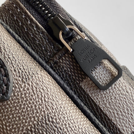 LV 25S NIL MESSENGER BAG 25 IN DAMOFLAGE BLACK CALFSKIN