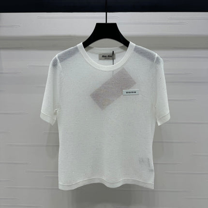 MIUMIU SHORT-SLEEVE T-SHIRT 269472