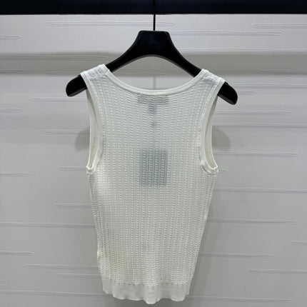LV 25S EMBROIDERED KNIT TANK TOP 264272