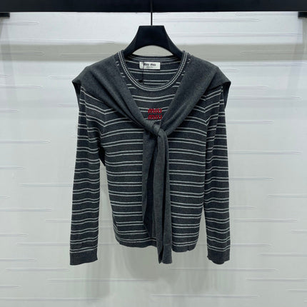 MIUMIU COWL NECK KNITTED SWEATER STYLE 480