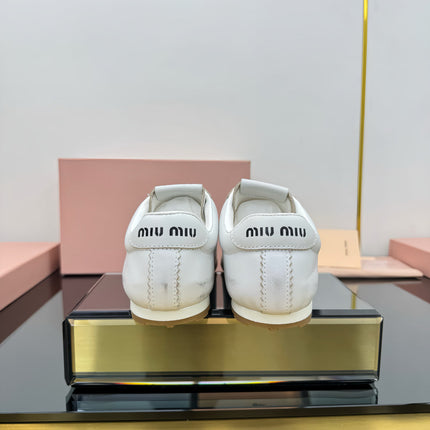 PLUME NAPPA SNEAKERS IN WHITE CALFSKIN