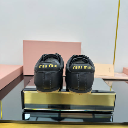 PLUME NAPPA SNEAKERS IN BLACK CALFSKIN