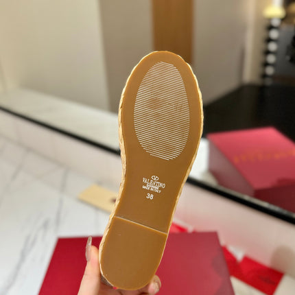 VLTN ESPADRILLE SLIDES 25S IN BLACK LAMBSKIN STYLE 11