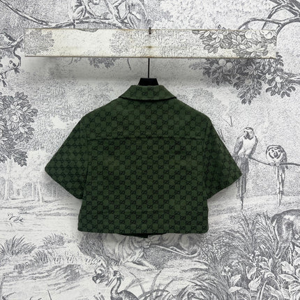 GUCCI SHORT-SLEEVE LAPEL SHIRT STYLE 100