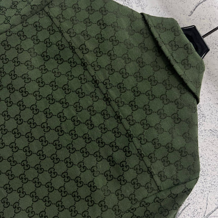 GUCCI SHORT-SLEEVE LAPEL SHIRT STYLE 100