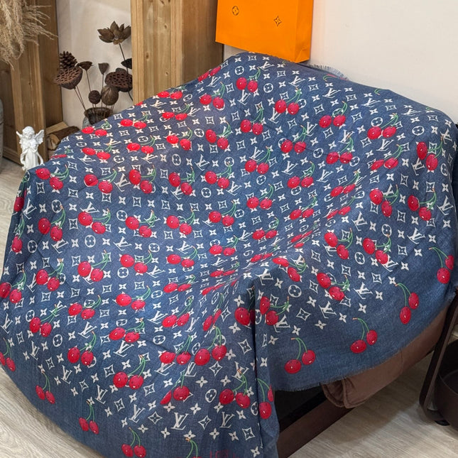 LV SCARF 140 CM IN CASHMERE 721492