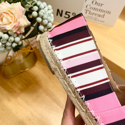 FLAT ESPADRILLE IN COLORFUL CANVAS 2 CM