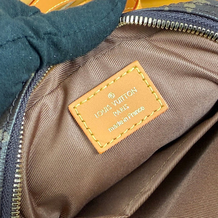 LV 25S DANUBE BAG 21 IN DARK BROWN MONOGRAM ARCHIVE GOLD HARDWARE